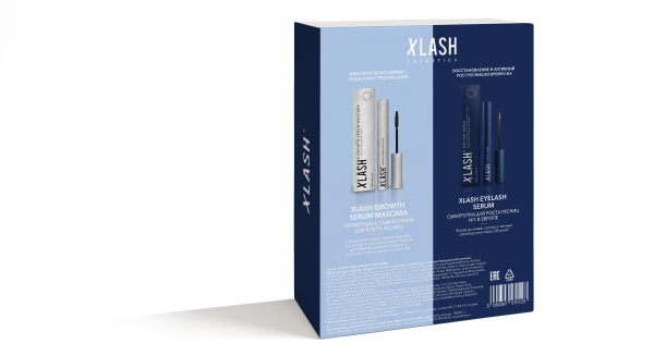 XLASH DAY & NIGHT CARE: XLASH 3 ml + XLASH GROWTH SERUM MASCARSA