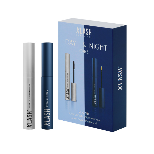 XLASH DAY & NIGHT CARE: XLASH 3 ml + XLASH GROWTH SERUM MASCARSA